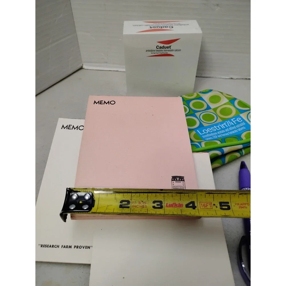 VTG & Mod Pharmaceutical Advertising Rep Paper Pens Case Note Pad ProVico Caduet